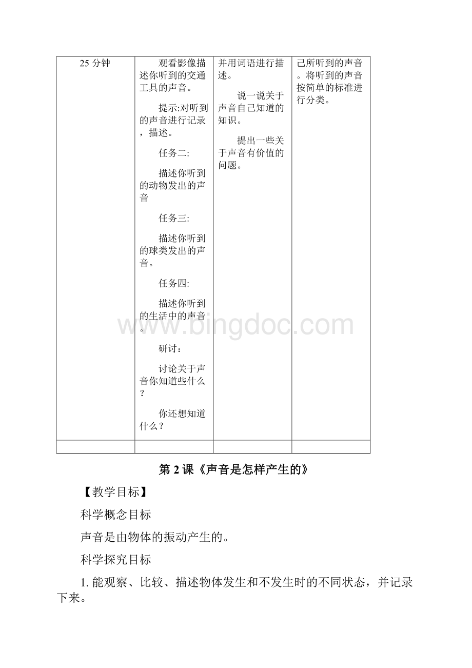 新教科版四年级上册科学全册教案及课堂作业设计.docx_第3页