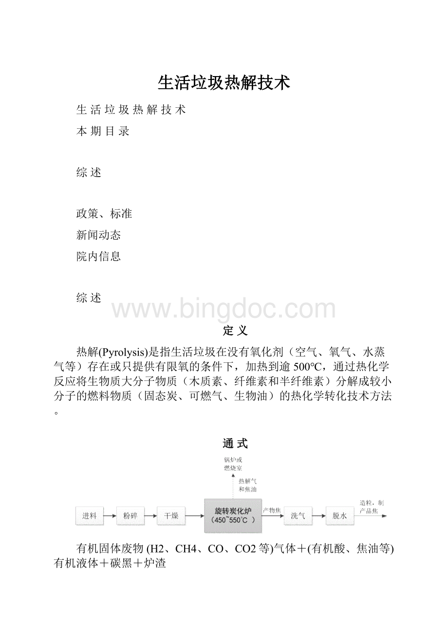 生活垃圾热解技术.docx