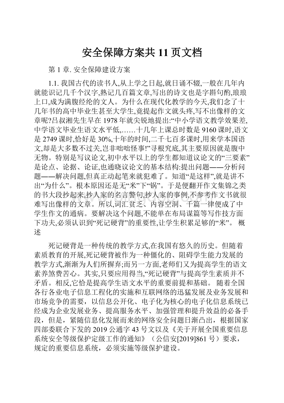 安全保障方案共11页文档.docx