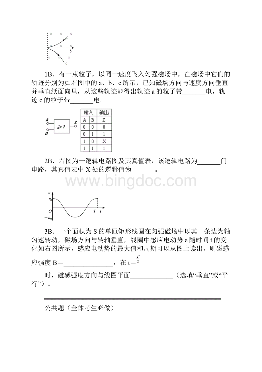 上海市高三物理复习调研卷.docx_第3页