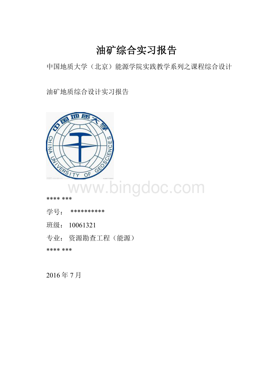 油矿综合实习报告.docx