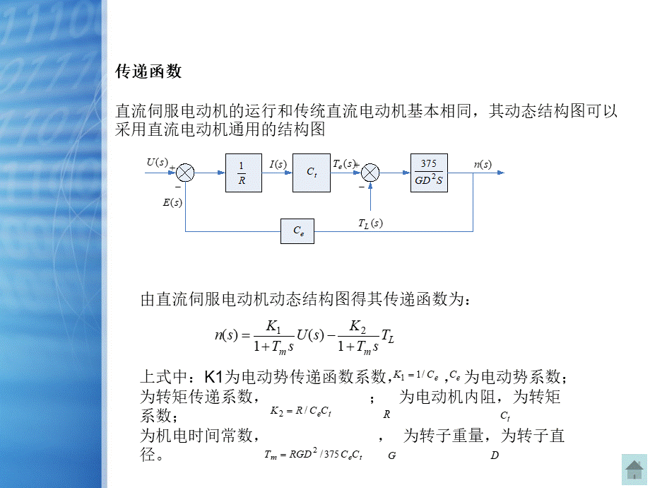 伺服电机传递函数.ppt