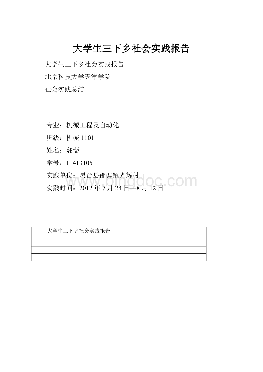 大学生三下乡社会实践报告.docx_第1页