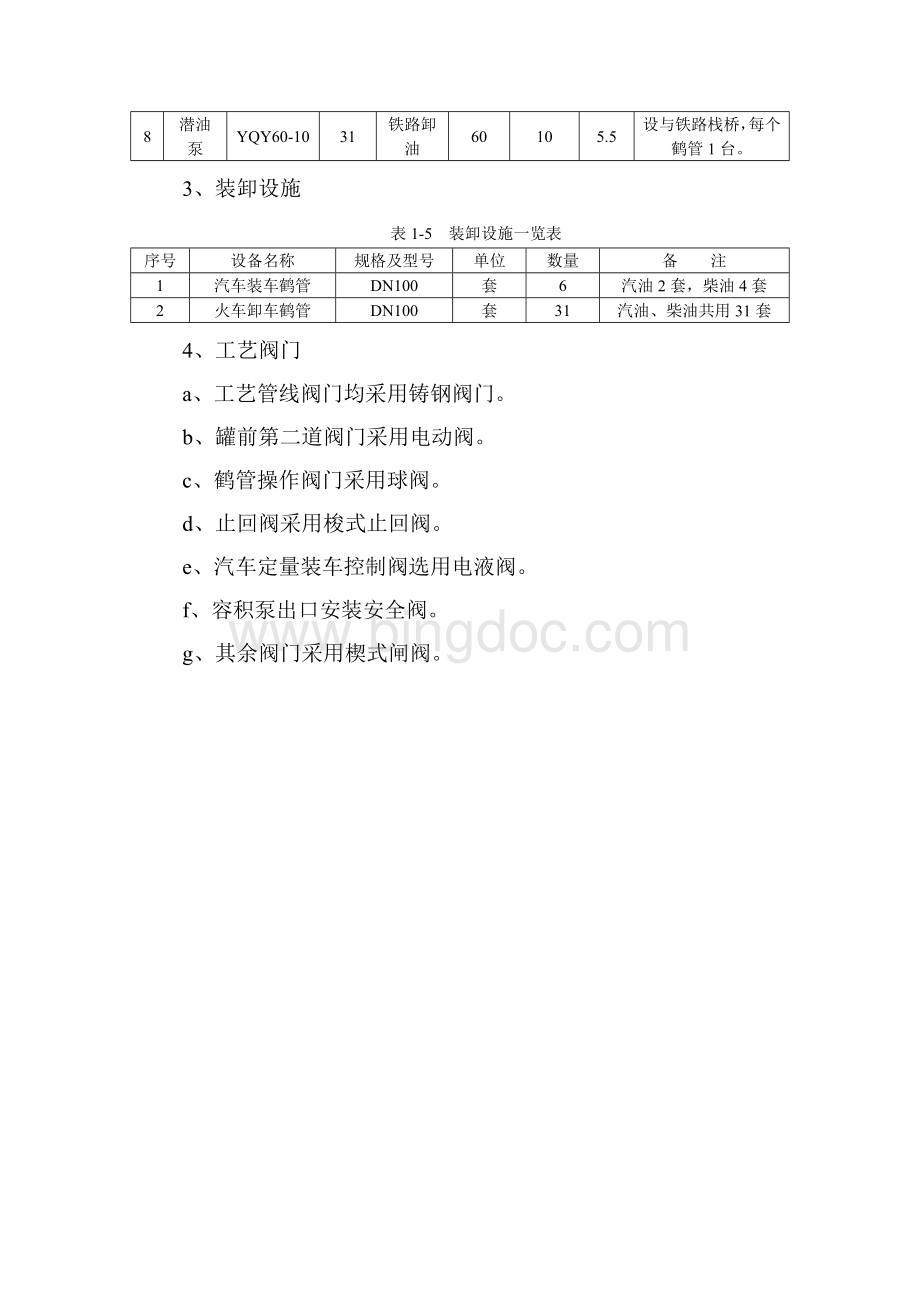 油库工艺流程及设备一览表.doc_第3页