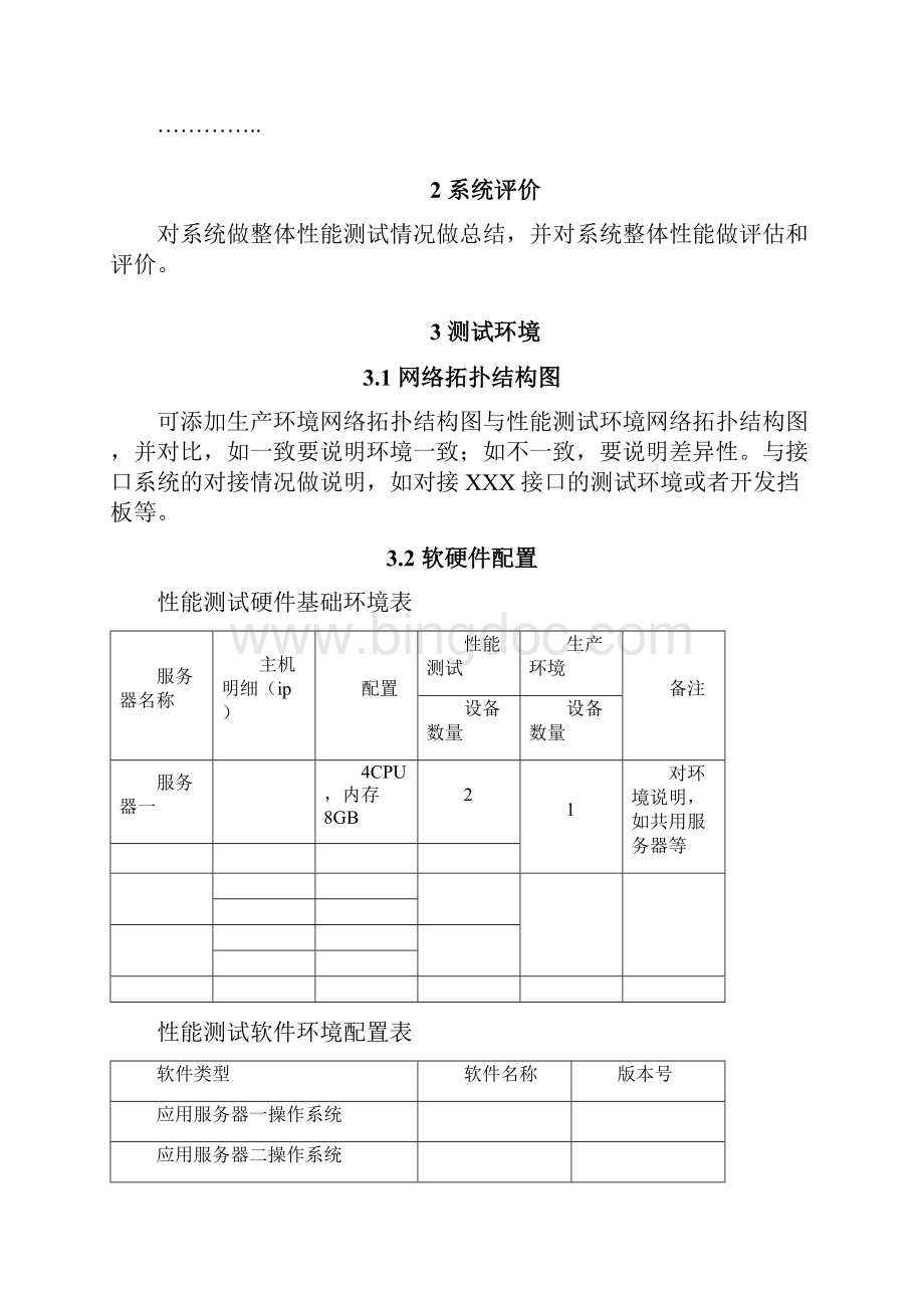 性能测试报告模板Word格式文档下载.docx_第2页