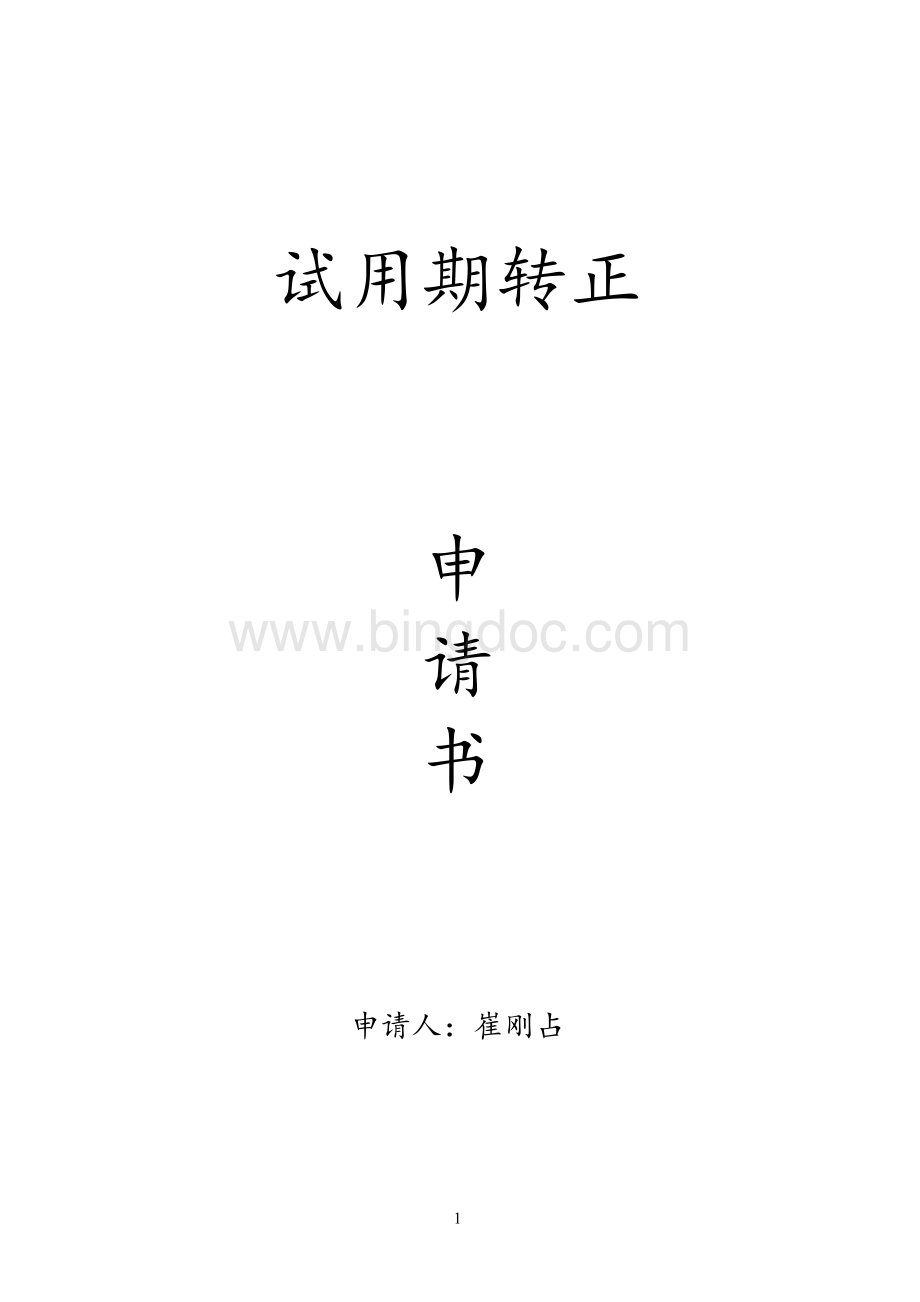 公司领导试用期转正申请报告.doc