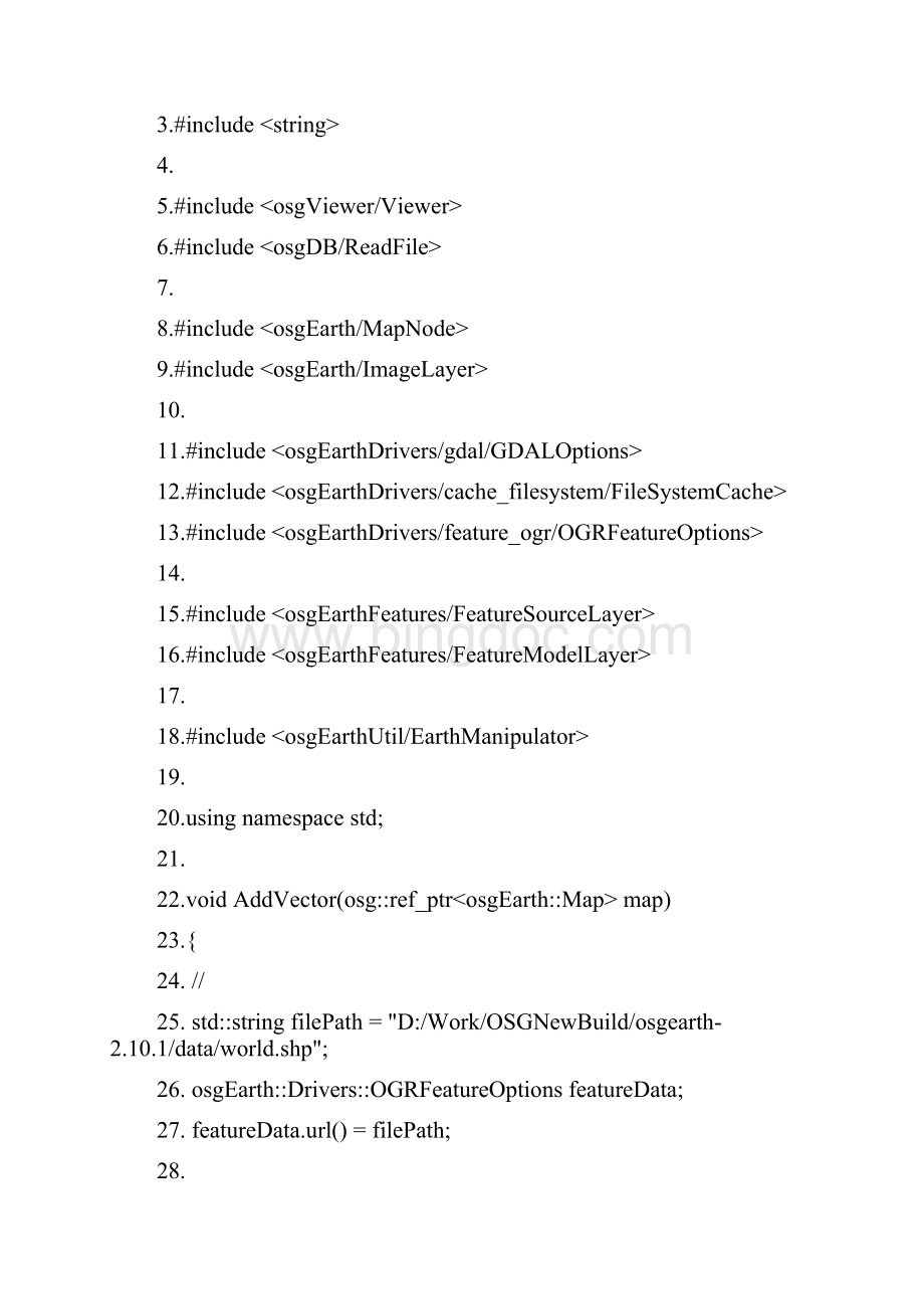 osgEarth使用笔记4加载矢量数据.docx_第2页