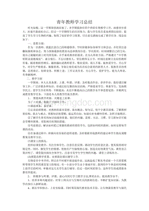 青年教师学习总结.doc