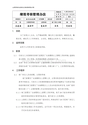 绩效考核管理办法().doc