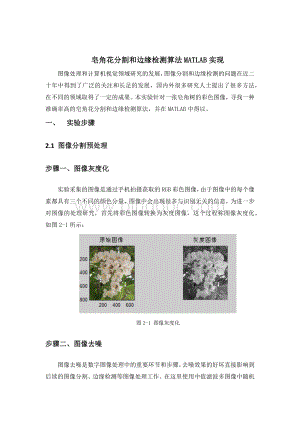 皂角花分割和边缘检测算法MATLAB实现Word格式文档下载.docx