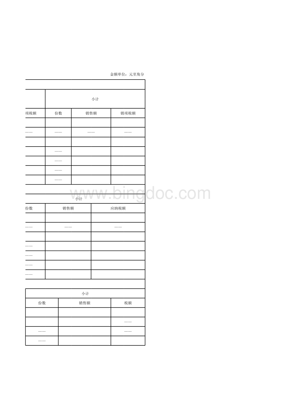 增值税纳税申报表附列资料(表一).xls_第3页