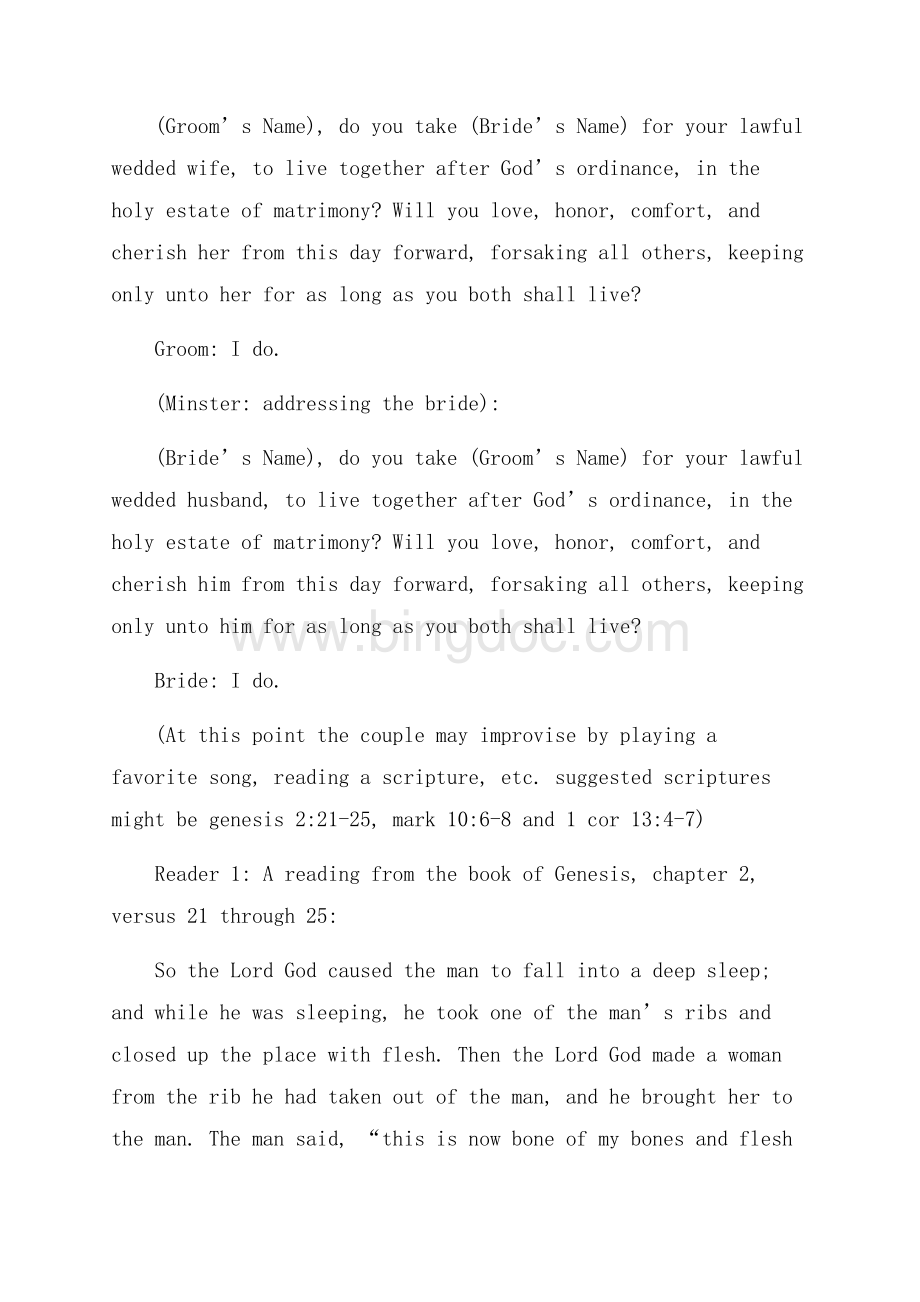 神父婚礼祝词英文版（共10页）6700字.docx_第2页
