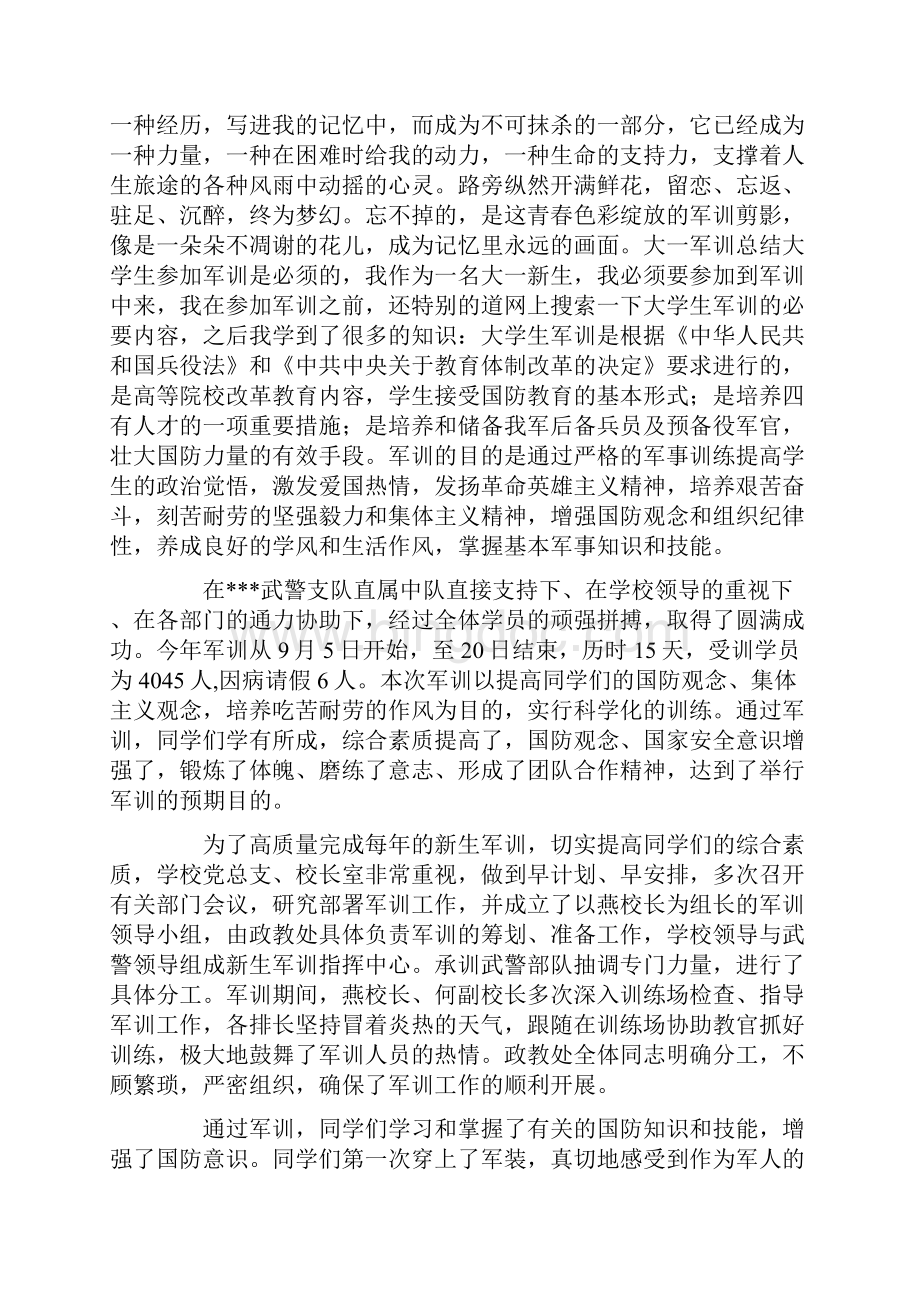 大一军训总结.docx_第3页