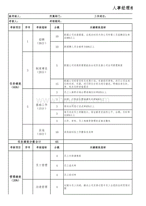 人事经理绩效考核表.xls