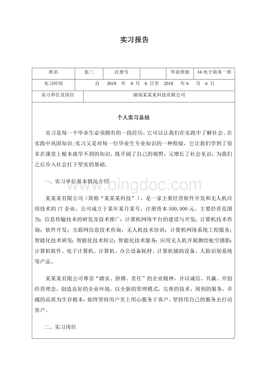 IT个人实习报告(4000字)Word文档下载推荐.docx_第1页