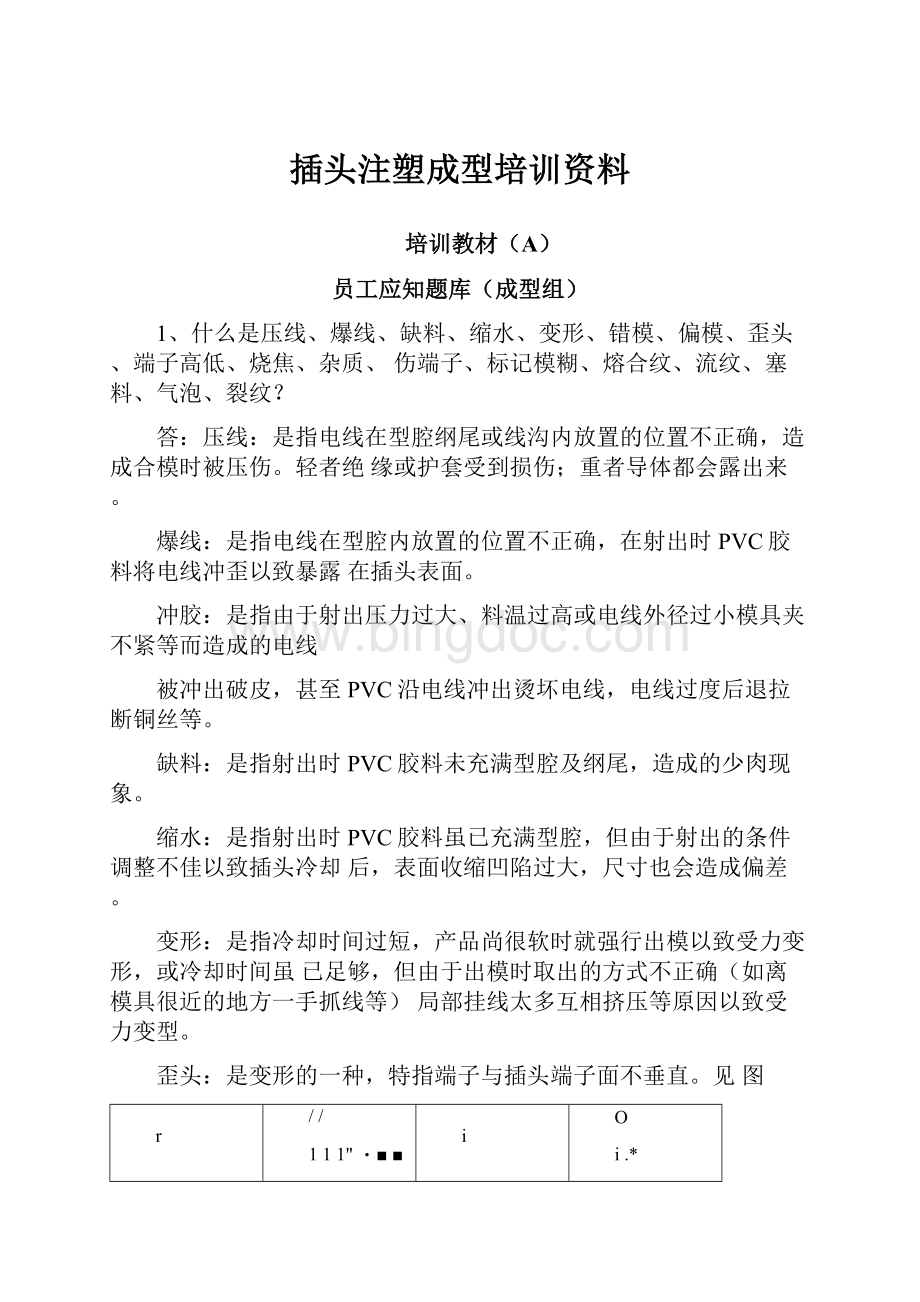 插头注塑成型培训资料Word文档下载推荐.docx_第1页