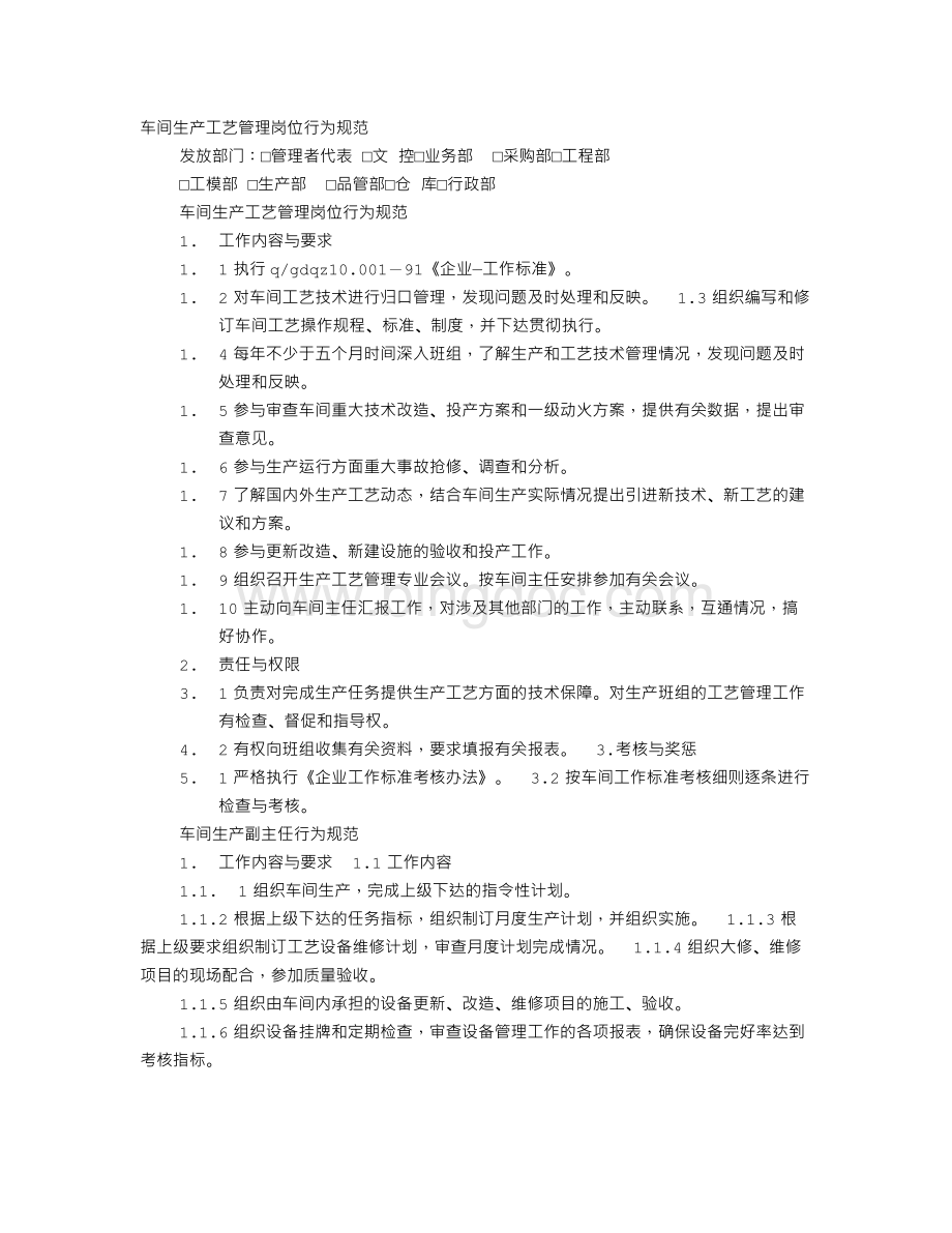 生产操作岗位行为规范Word文档下载推荐.doc_第1页