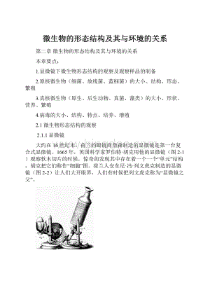 微生物的形态结构及其与环境的关系Word下载.docx