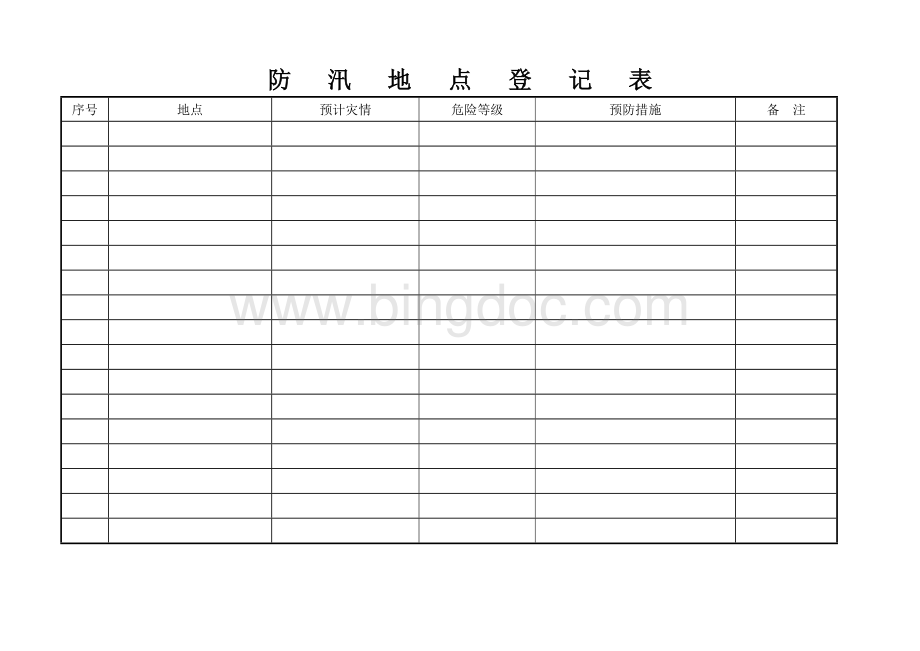 防汛台帐、防洪台账、防雨台账(通用).doc_第3页