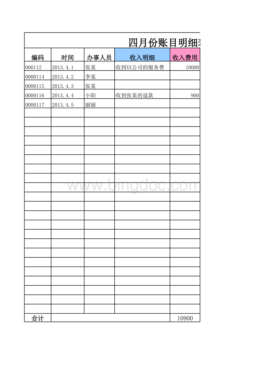 小型企业内帐表格表格文件下载.xls_第1页