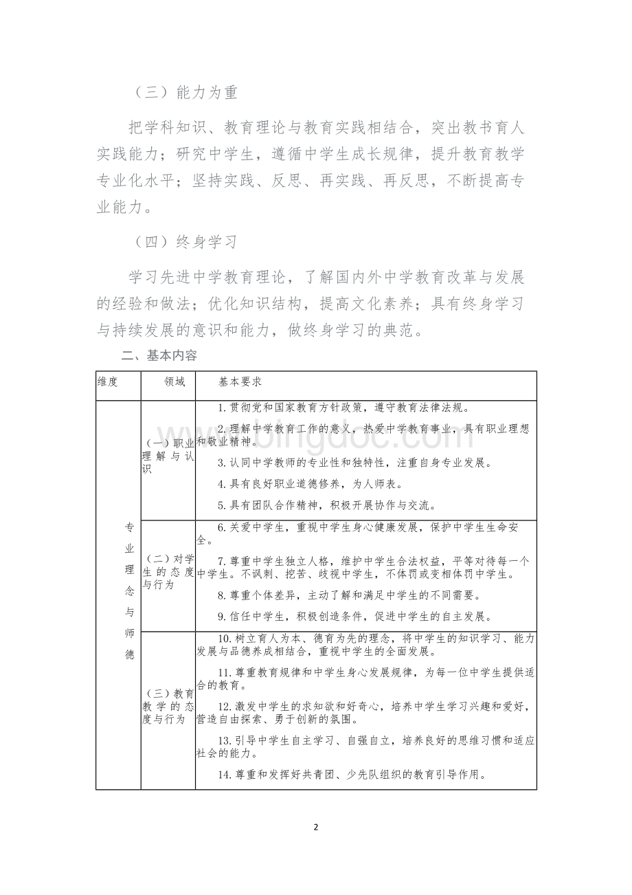 中学教师专业标准(试行).docx_第2页