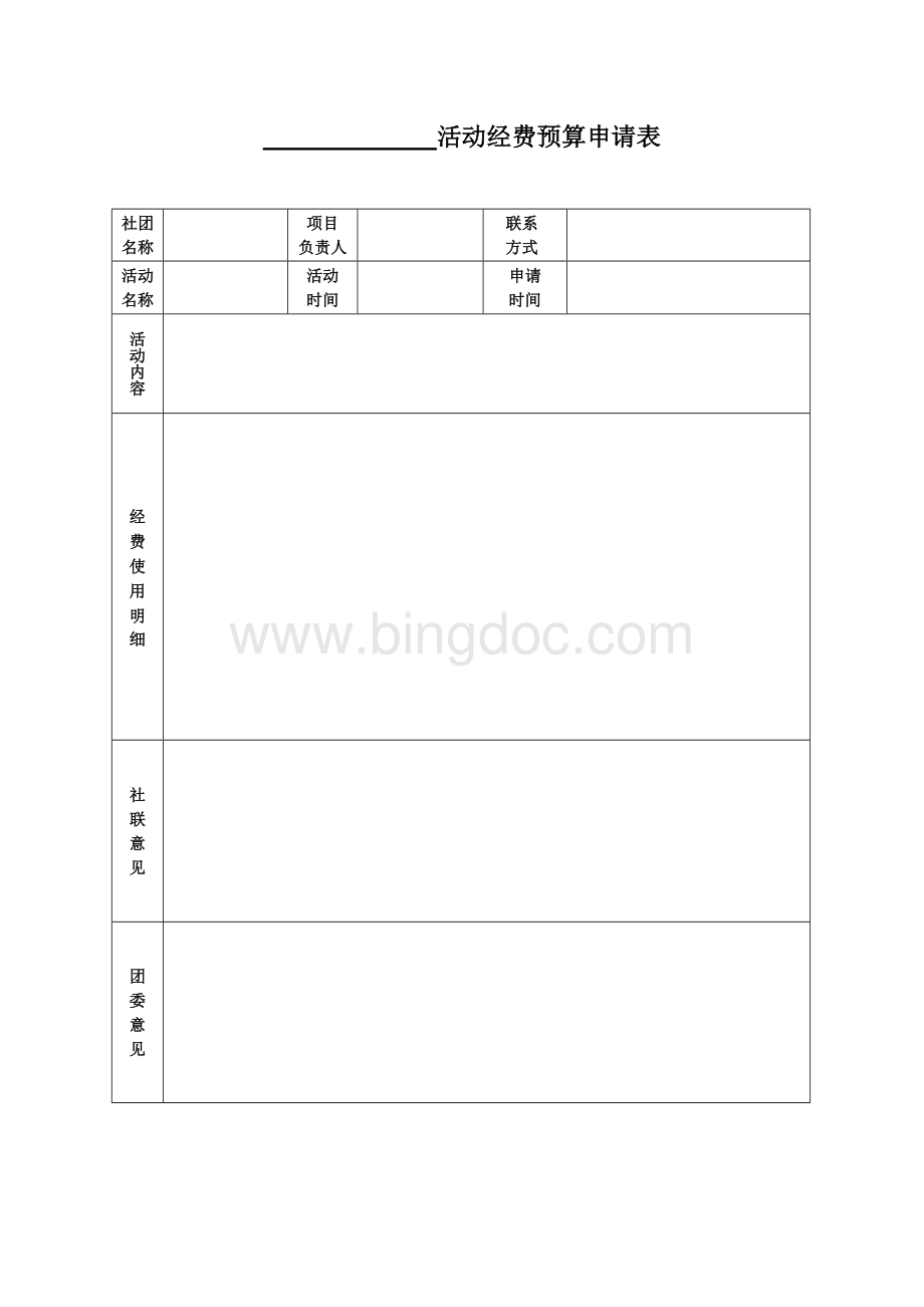 活动经费预算申请表.doc_第1页