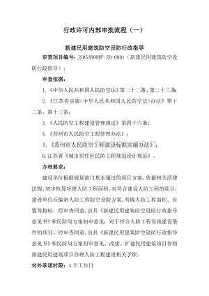 新建民用建筑防空设防行政指导办理要求及申请表.doc