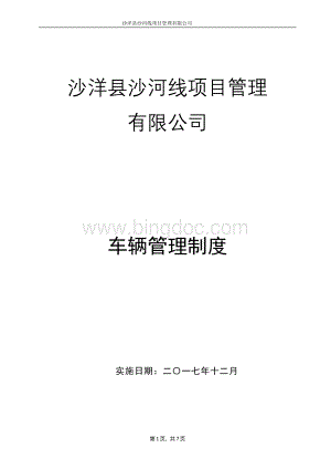 项目公司车辆管理制度.docx