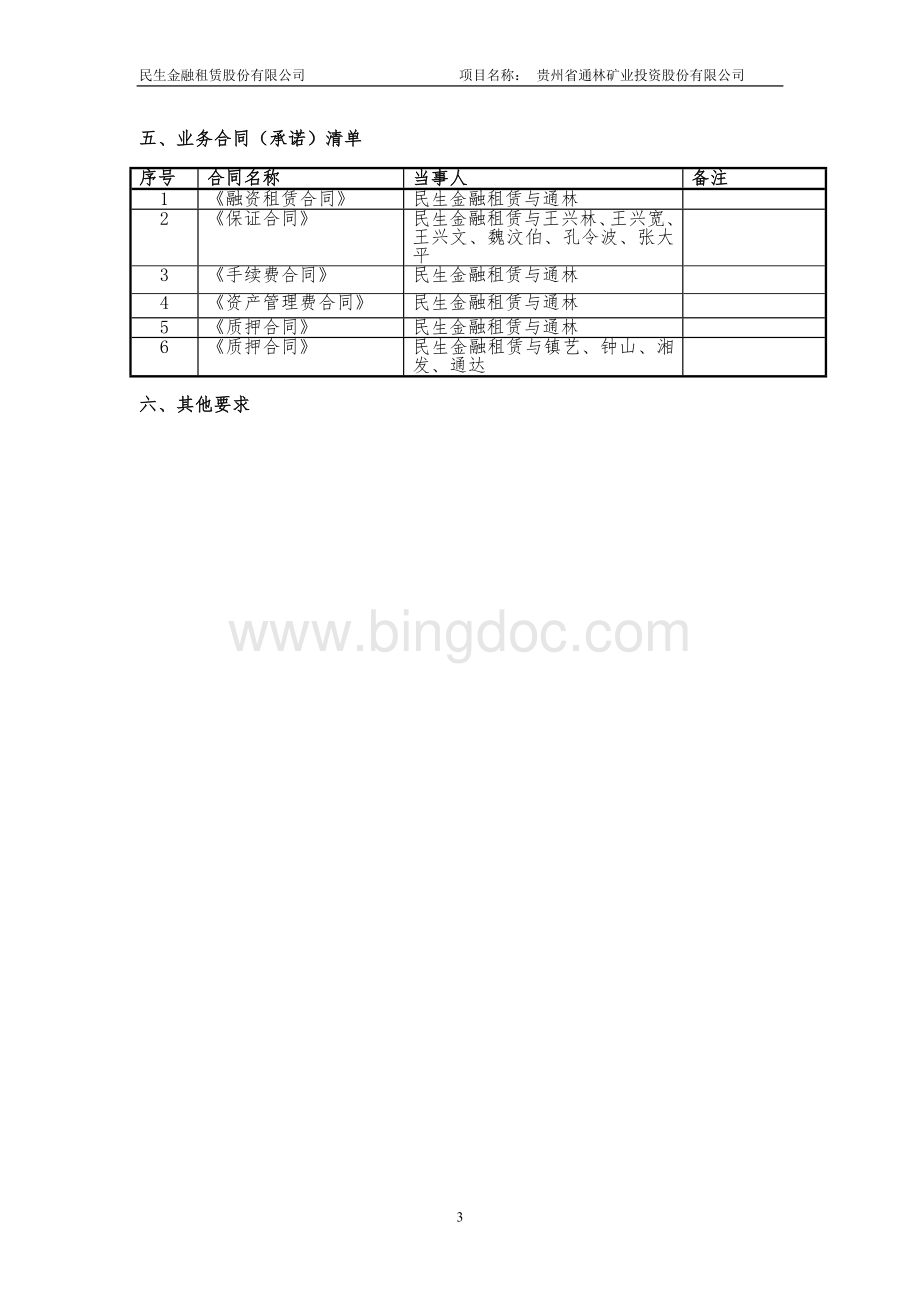 贵州省通林矿业有限公司租赁调查报告.doc_第3页