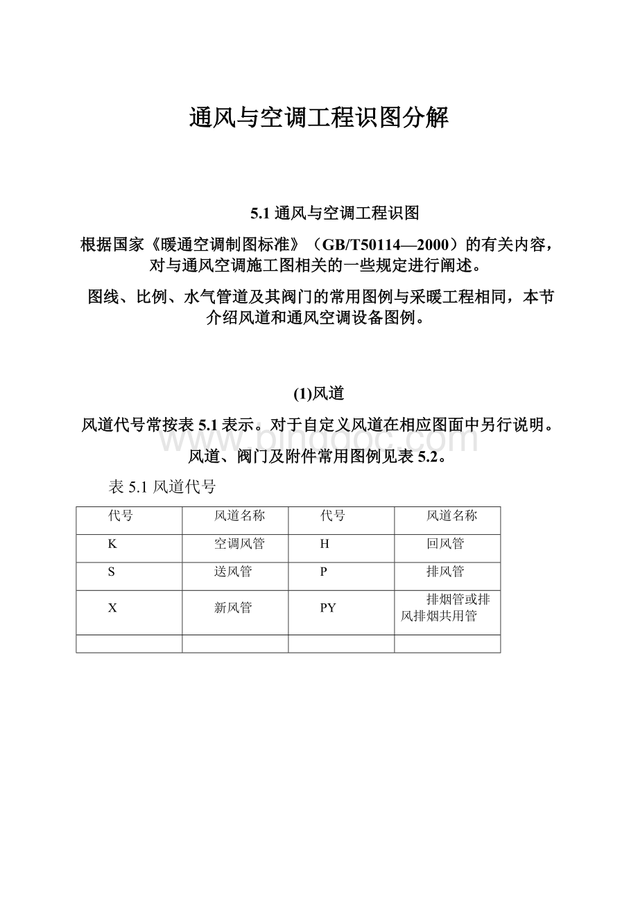 通风与空调工程识图分解.docx