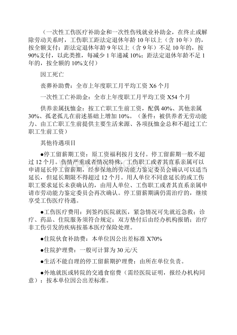 重庆市工伤待遇标准Word格式文档下载.docx_第3页