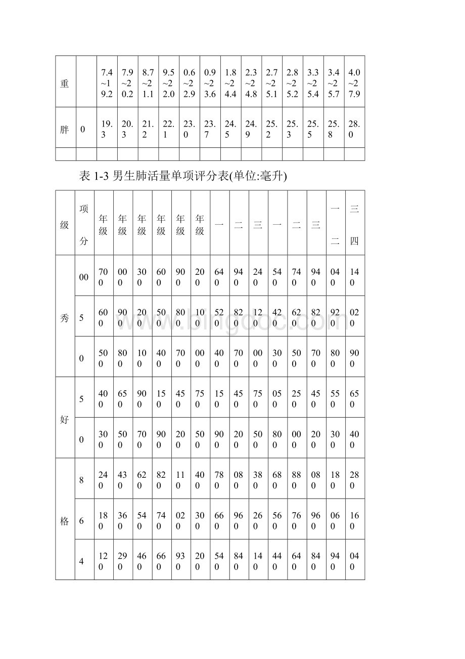 体育健康测试标准Word文件下载.docx_第2页