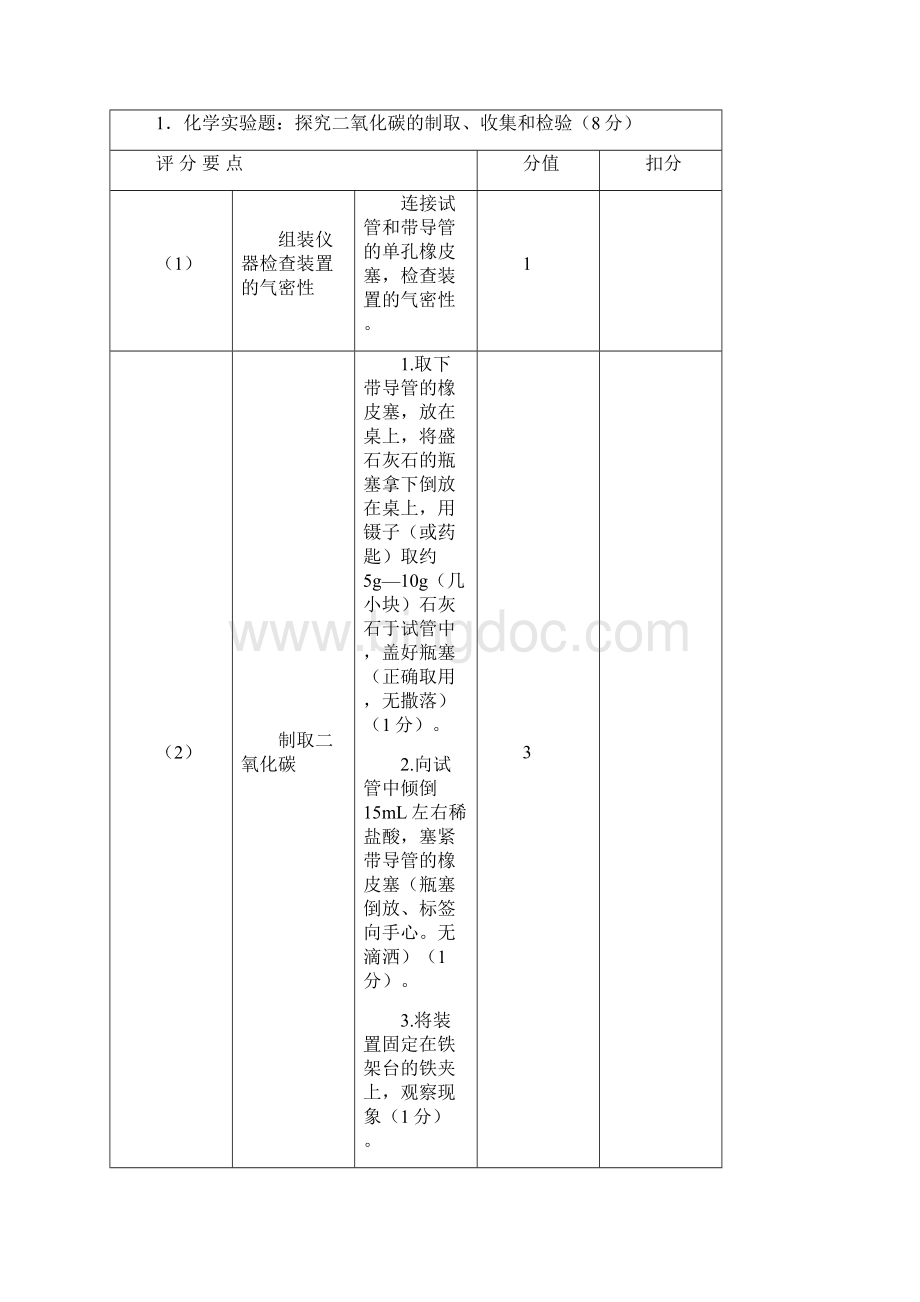 河南省初中理化生实验参考试题及评分标准Word下载.docx_第2页