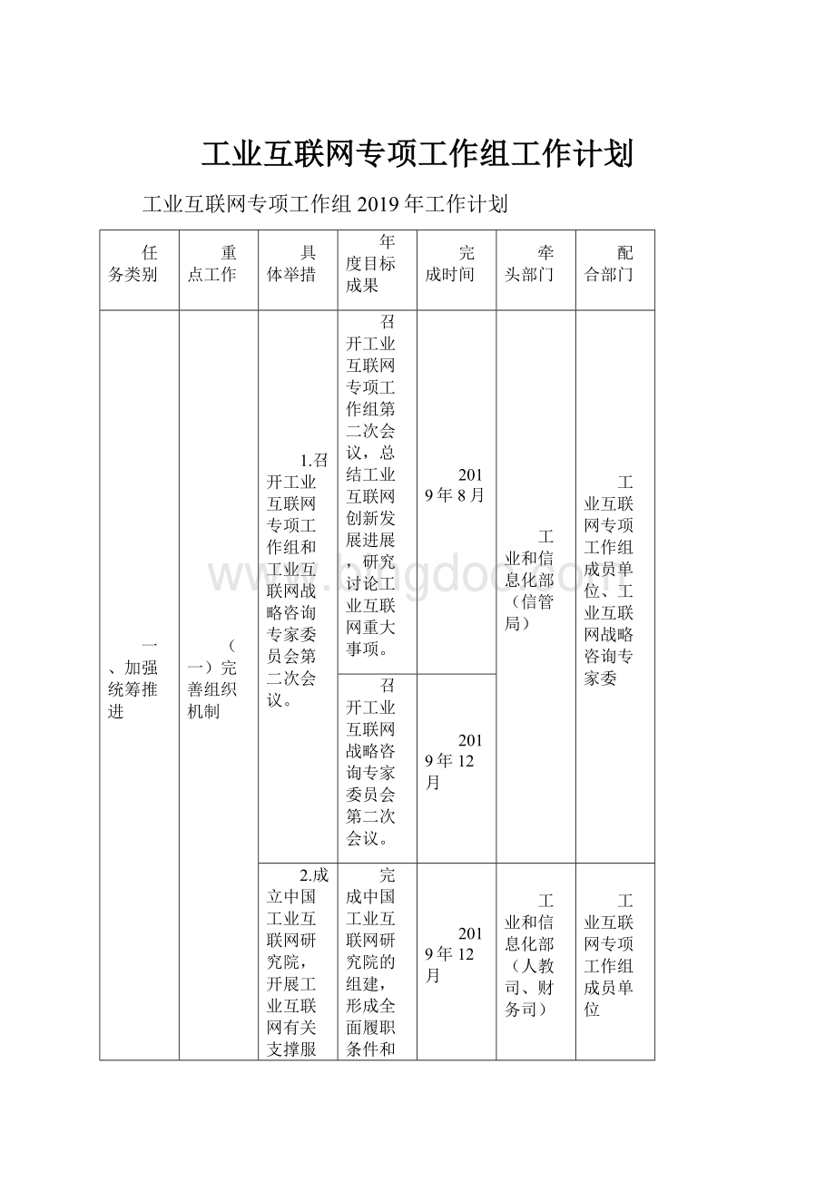 工业互联网专项工作组工作计划.docx_第1页