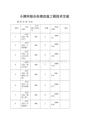 小清河综合治理改造工程技术交底.docx