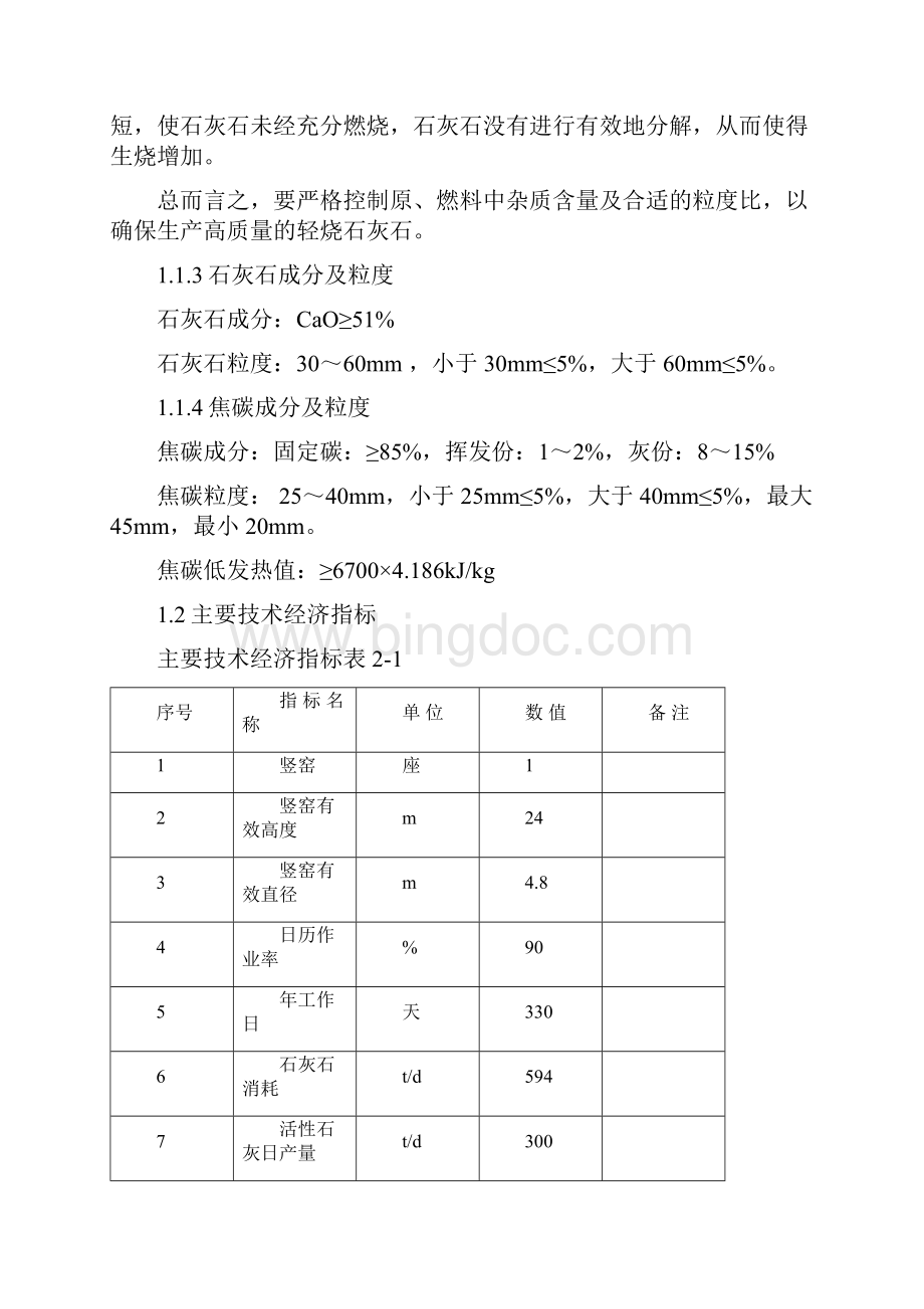 300t活性石灰竖窑项目建议书Word下载.docx_第2页