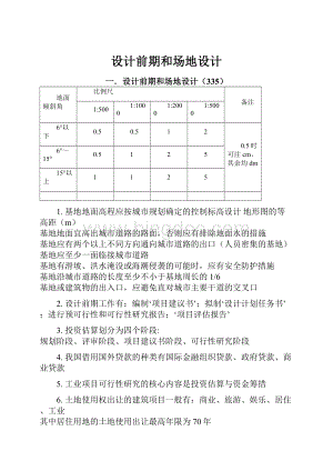 设计前期和场地设计.docx