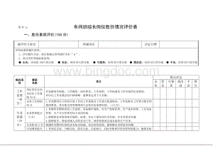 车间班组长竞聘评价表Word格式文档下载.doc