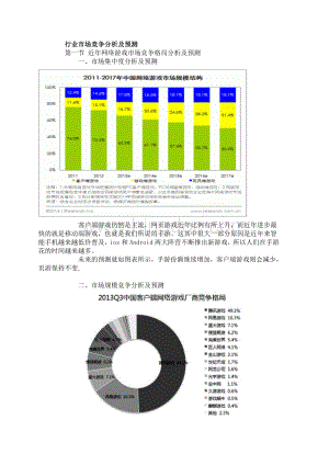 行业市场竞争分析及预测.doc