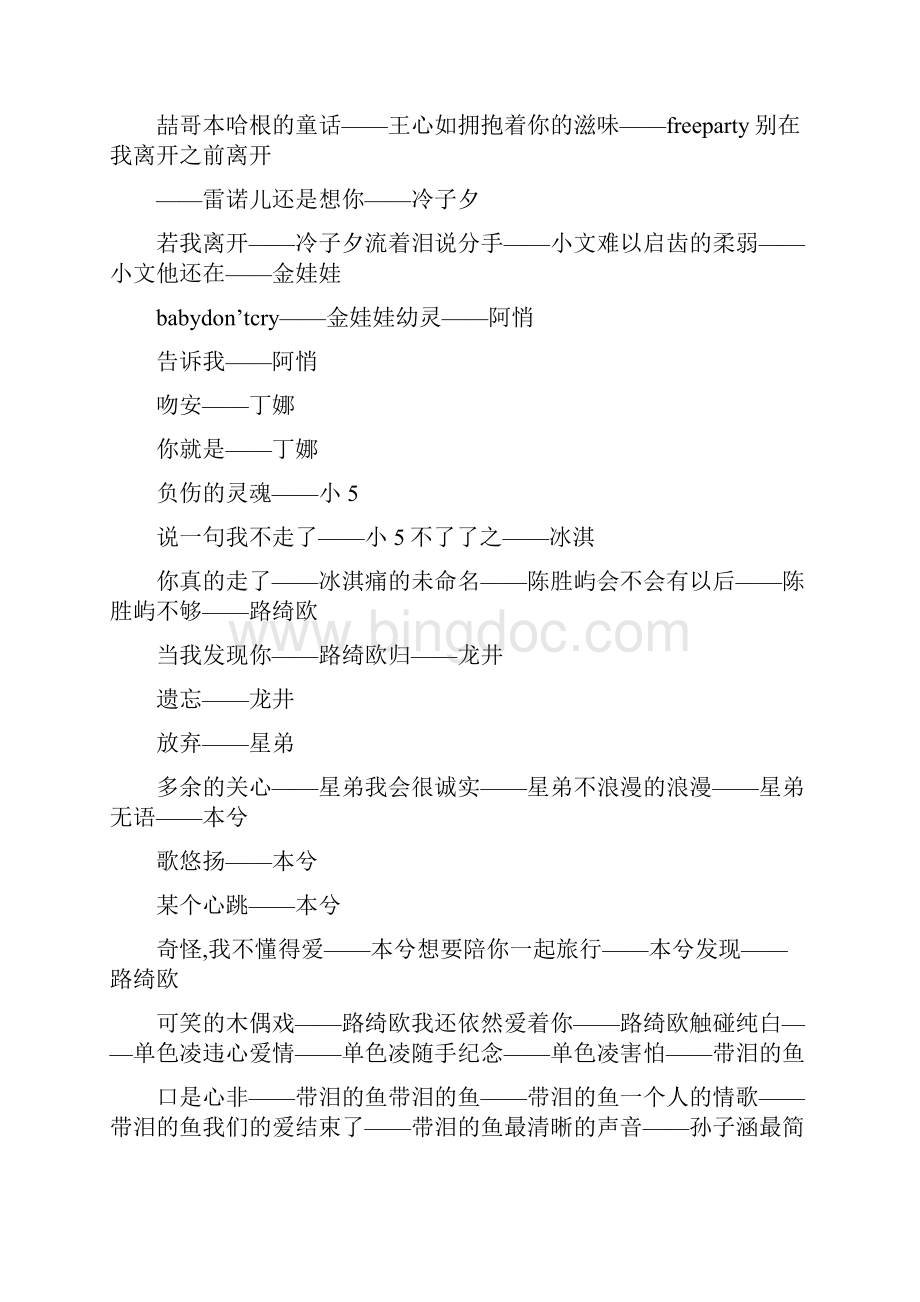 带独白的伤感歌曲抒情伤感的歌曲.docx_第2页