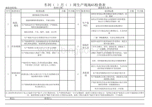 车间现场6S检查表.xls