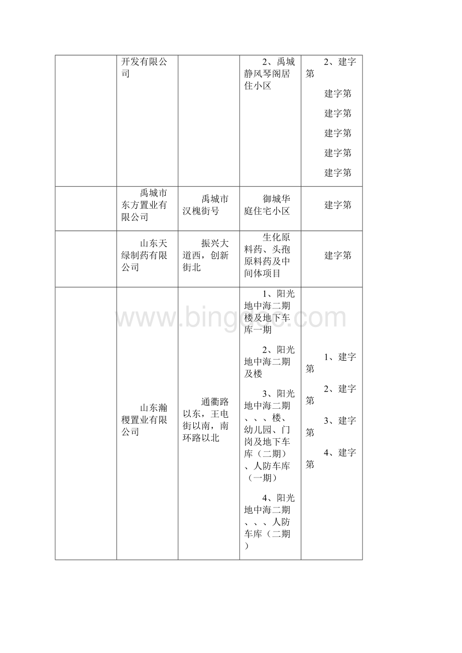 禹城市规划局检查对象基础信息台账文档格式.docx_第2页