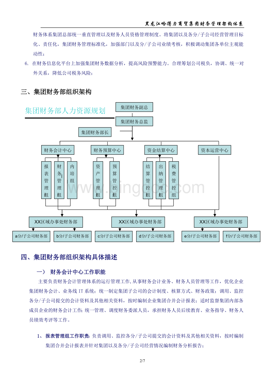 集团财务部工作职能及管理体系(2014年).doc_第2页