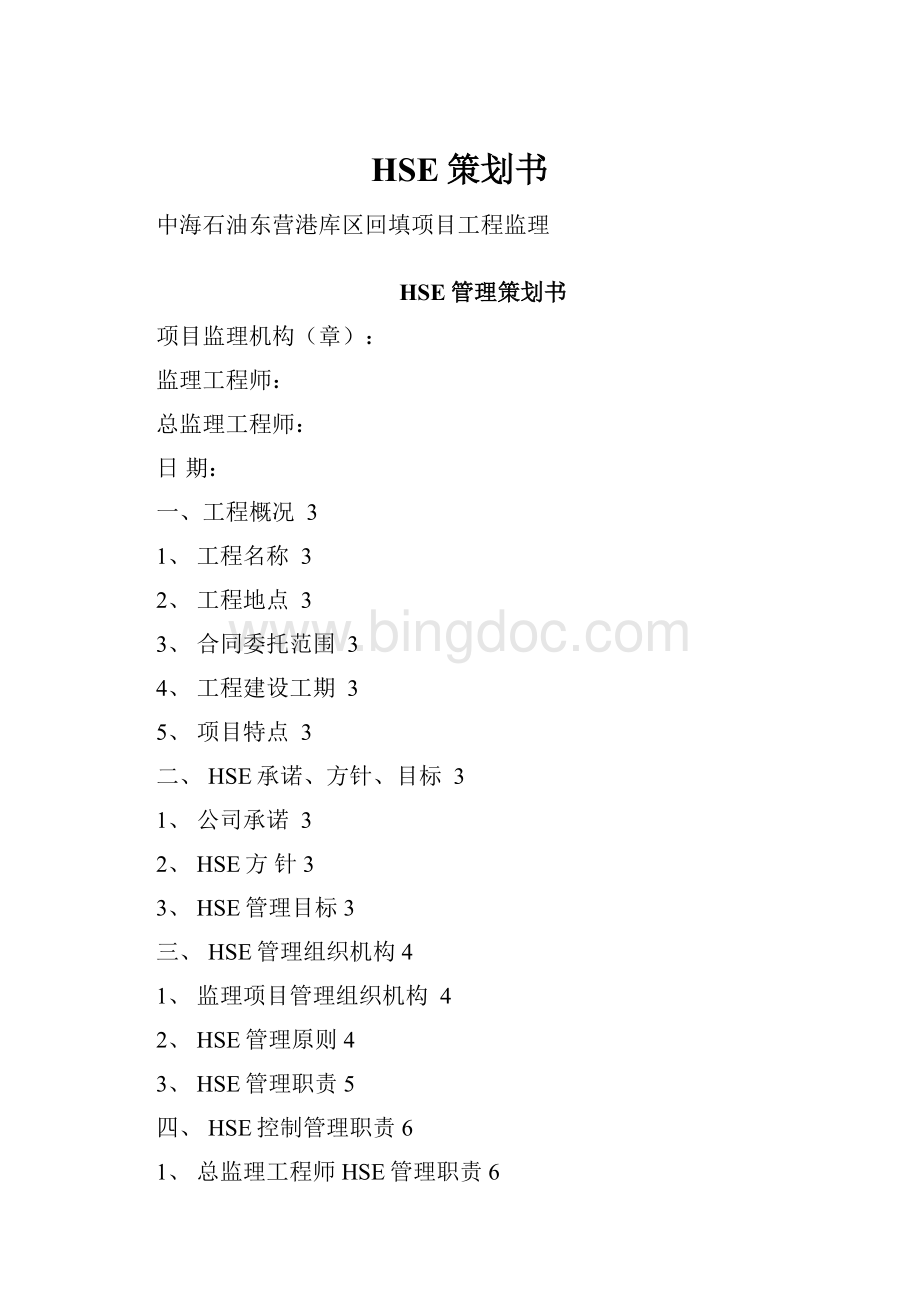 HSE策划书文档格式.docx_第1页