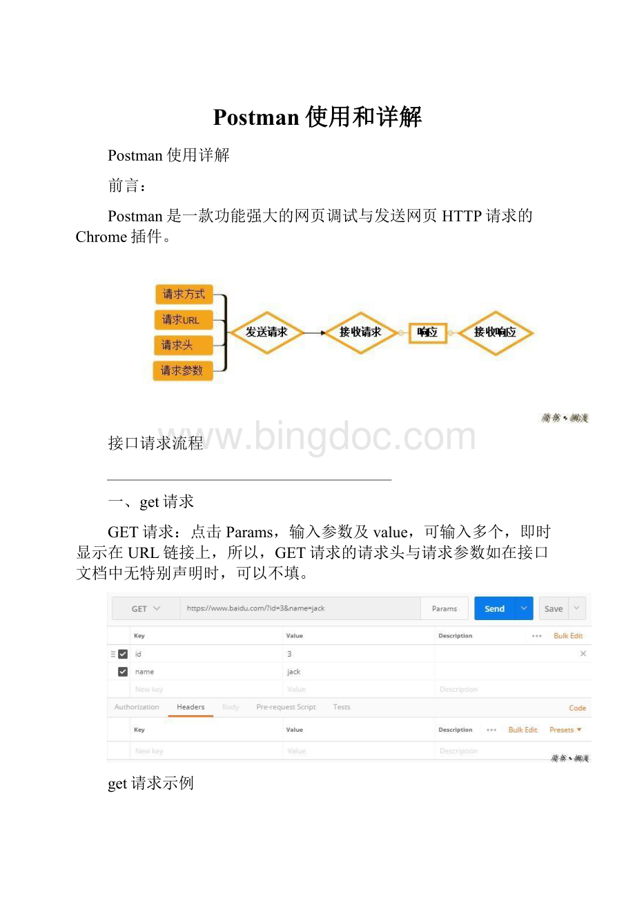 Postman使用和详解Word下载.docx