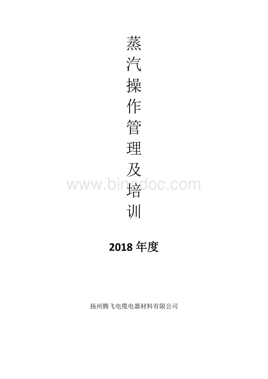 蒸汽管理及培训Word文档格式.doc