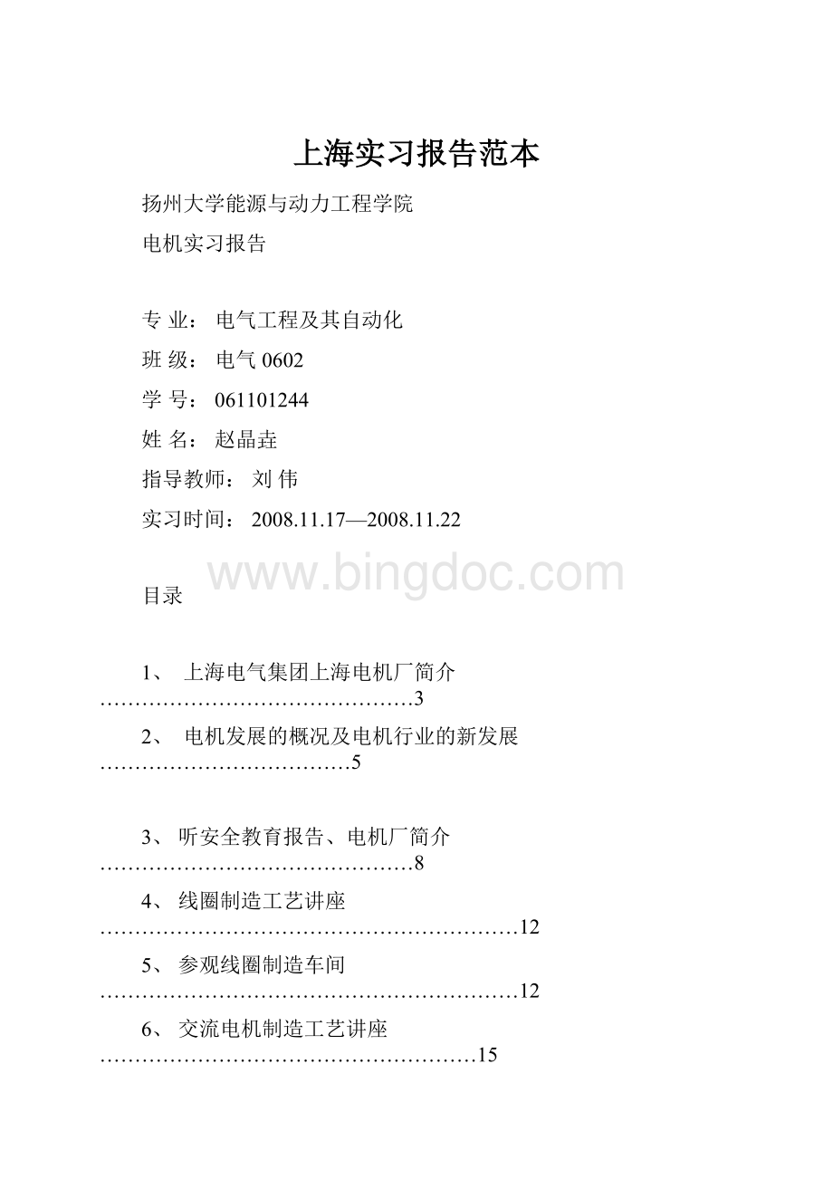 上海实习报告范本Word格式.docx_第1页