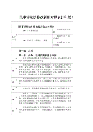 民事诉讼法修改新旧对照表打印版1.docx