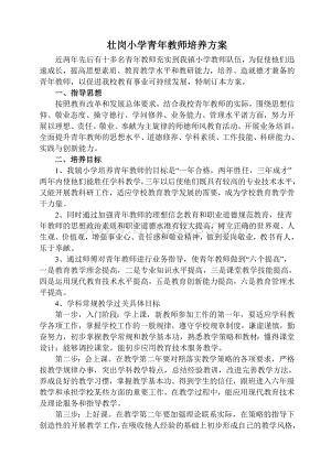 青年教师培养计划书.doc