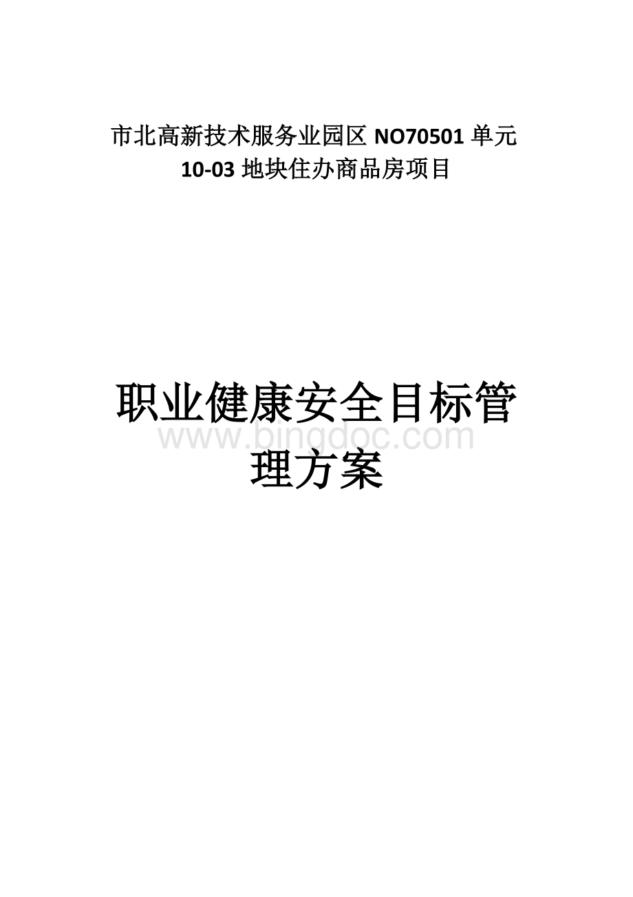 环境、职业健康安全目标管理方案Word文档格式.docx